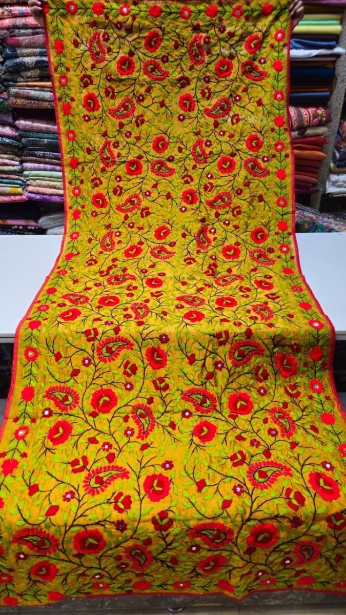 Phulkari dupatta handwork (premium)